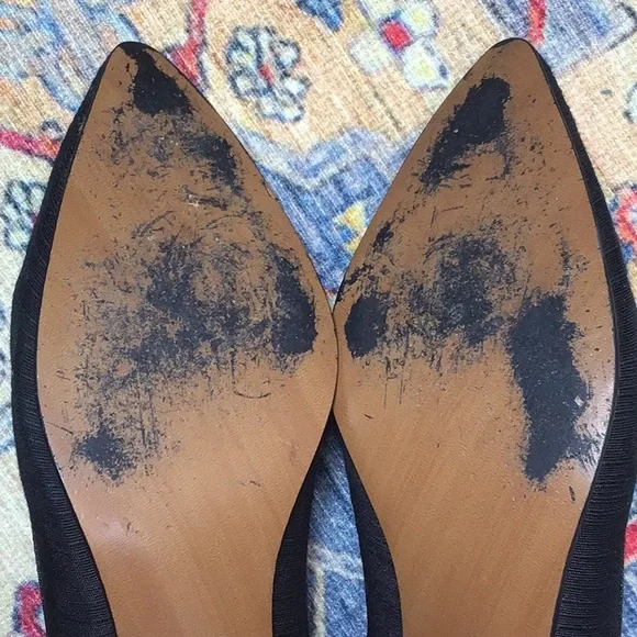 VTG Dolce by Pierre Black Duponie Kitten Heels Sz.9.5 - Picture 9 of 13